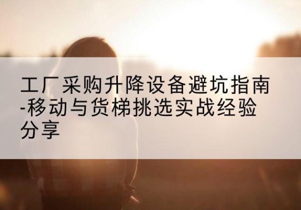 永胜移动式升降机怎么选-工厂采购升降设备避坑指南-移动与货梯挑选实战经验分享